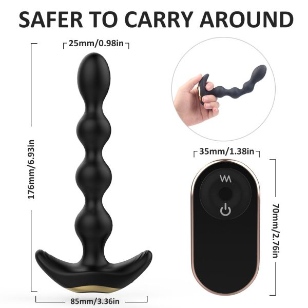 Electric anal plug,Remote control,bendable,  strong vibration - Image 2