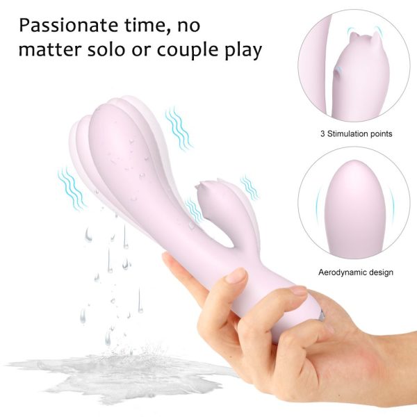 Portable waterproof vibrating wand, sleek and elegant, long-lasting battery, soft and bendable,easy to carry and clean - Image 3