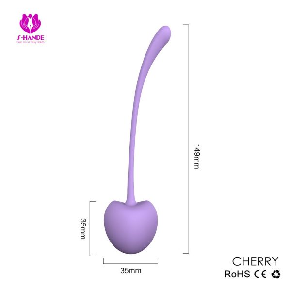 Progressive vaginal tightening dumbbell, cherry biomimetic design - Image 3